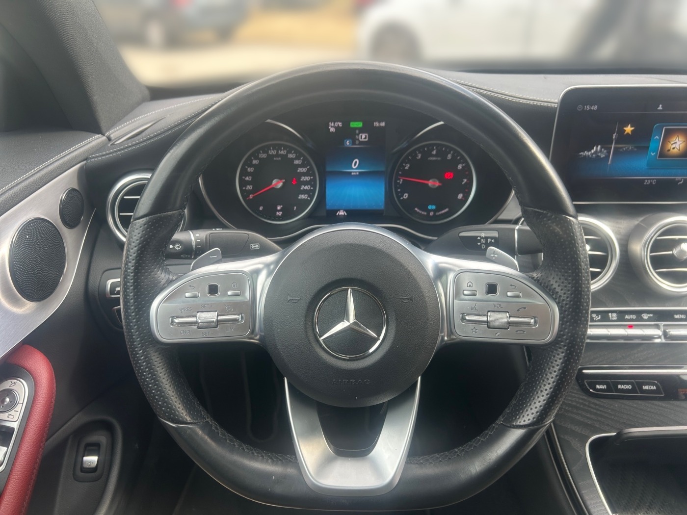 Mercedes-Benz C 300  AMG Line LED PANO RFK SHZ TWA LEDER-ROT Bild 8